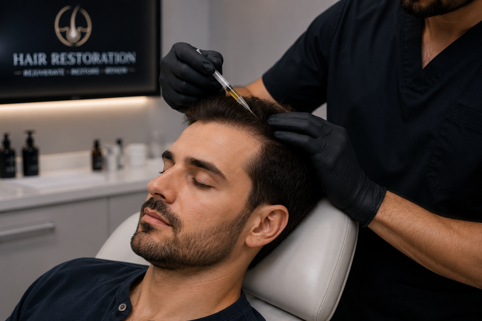 Medical hair restoration consultation at VitaRevo